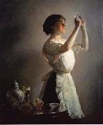 Joseph Decamp The Blue Cup oil on canvas